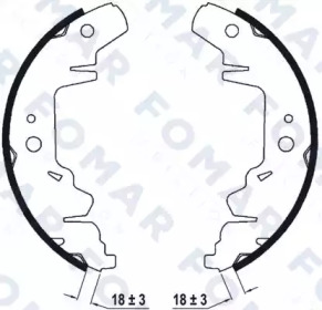 Комлект тормозных накладок FOMAR Friction FO 9032